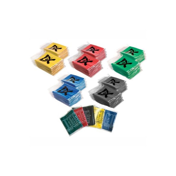 CanDo AccuForce Exercise Band, 48"L Band, Box of 40, 5 Box Set